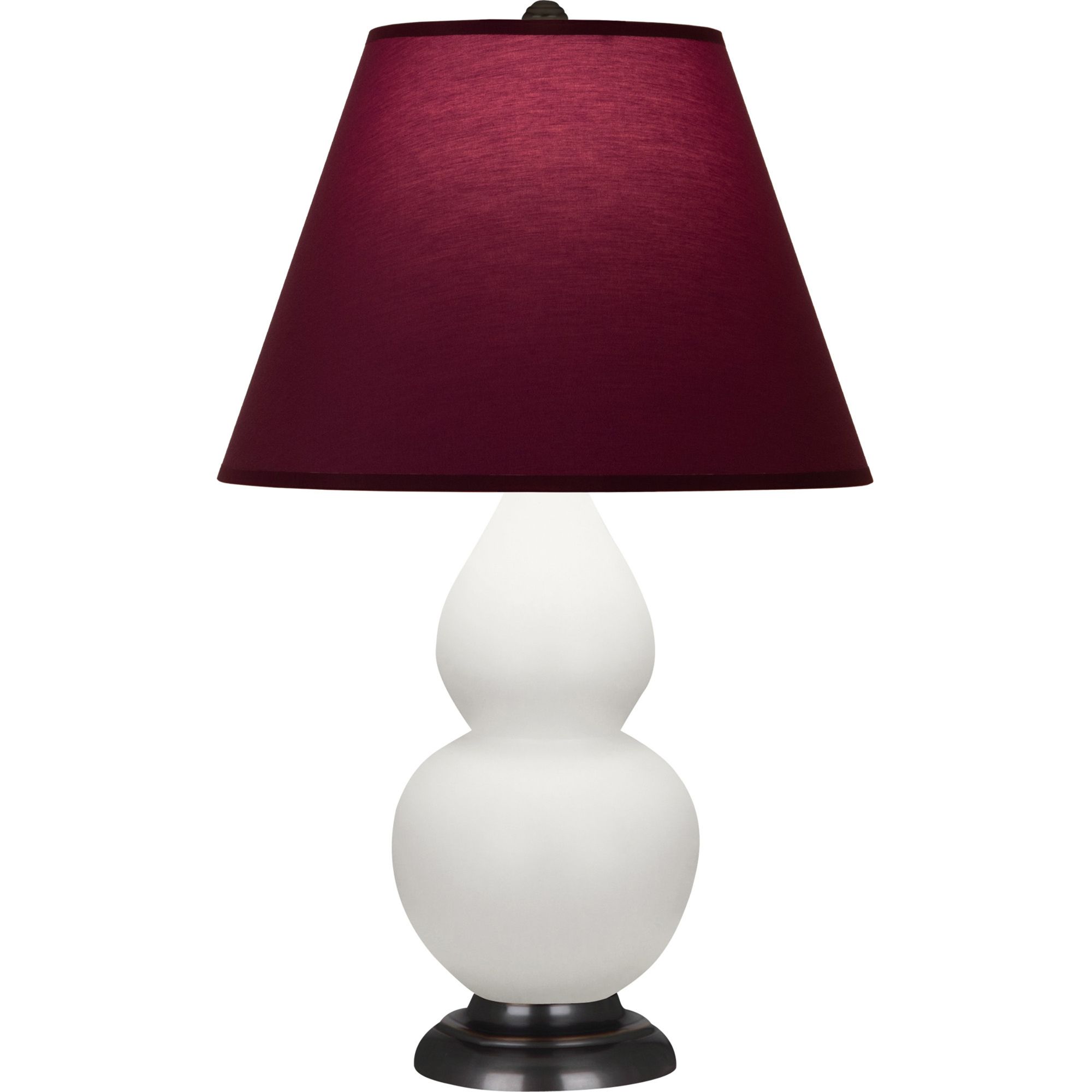 Image 2 Double Gourd 23"H Lily And Bronze Lamp w/ Plum And Lavender Shade more views