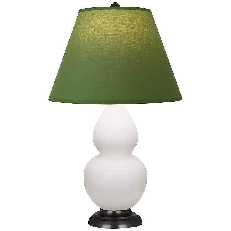 Image 1 Double Gourd 23"H Matte Daisy And Bronze Lamp w/ Tea And Taupe Shade