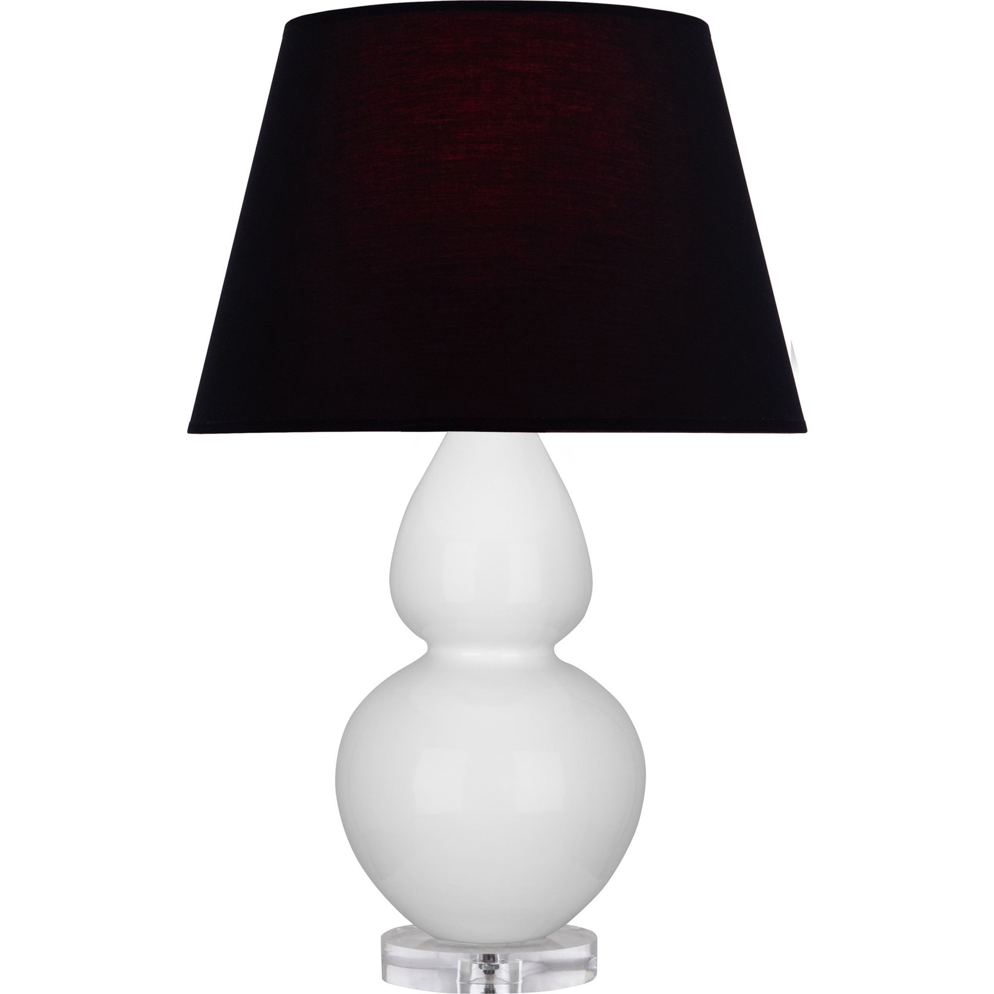 Image 2 Double Gourd 30"H Daisy And Lucite Table Lamp w/Ink And Rose Made to Order more views