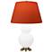 Double Gourd 31"H Daisy And Brass Lamp w/ Tangerine And Taupe Shade