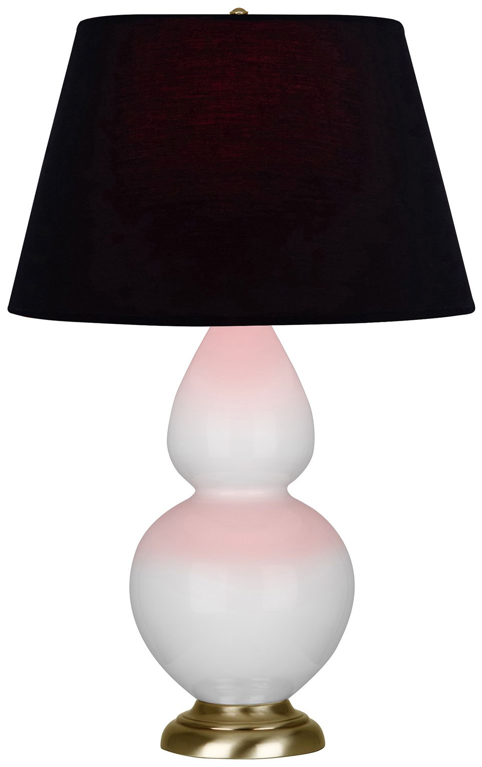 Double Gourd 31"H Daisy And Brass Table Lamp w/ Ink And Rose Made to Order