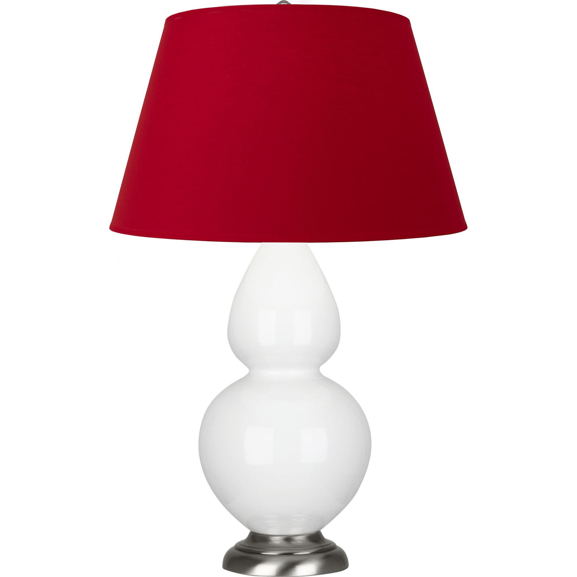 Image 2 Double Gourd 31"H Daisy & Silver Table Lamp w/ Black & Red Made to Order more views