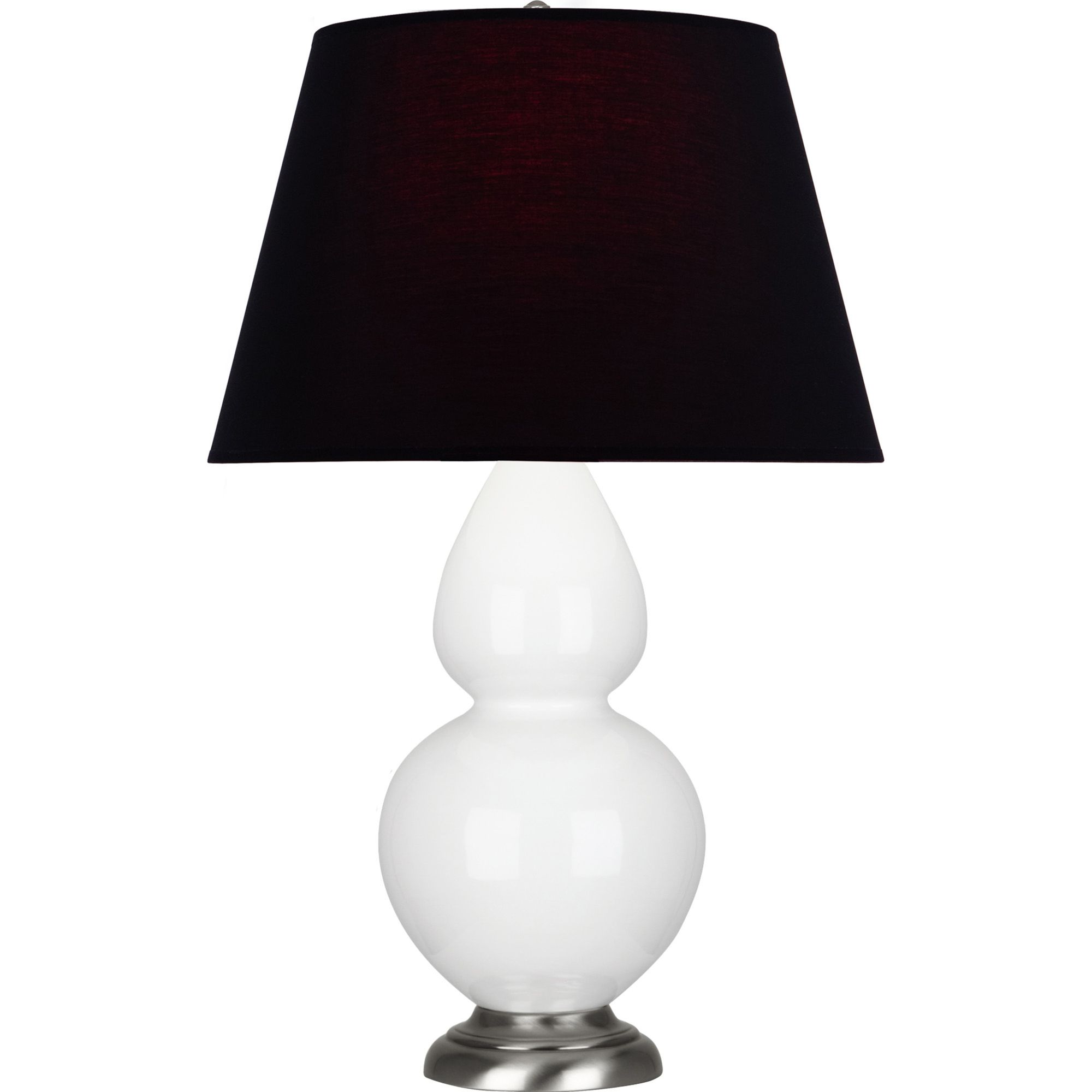 Image 2 Double Gourd 31"H Daisy & Silver Table Lamp w/ Ink & Rose Made to Order more views