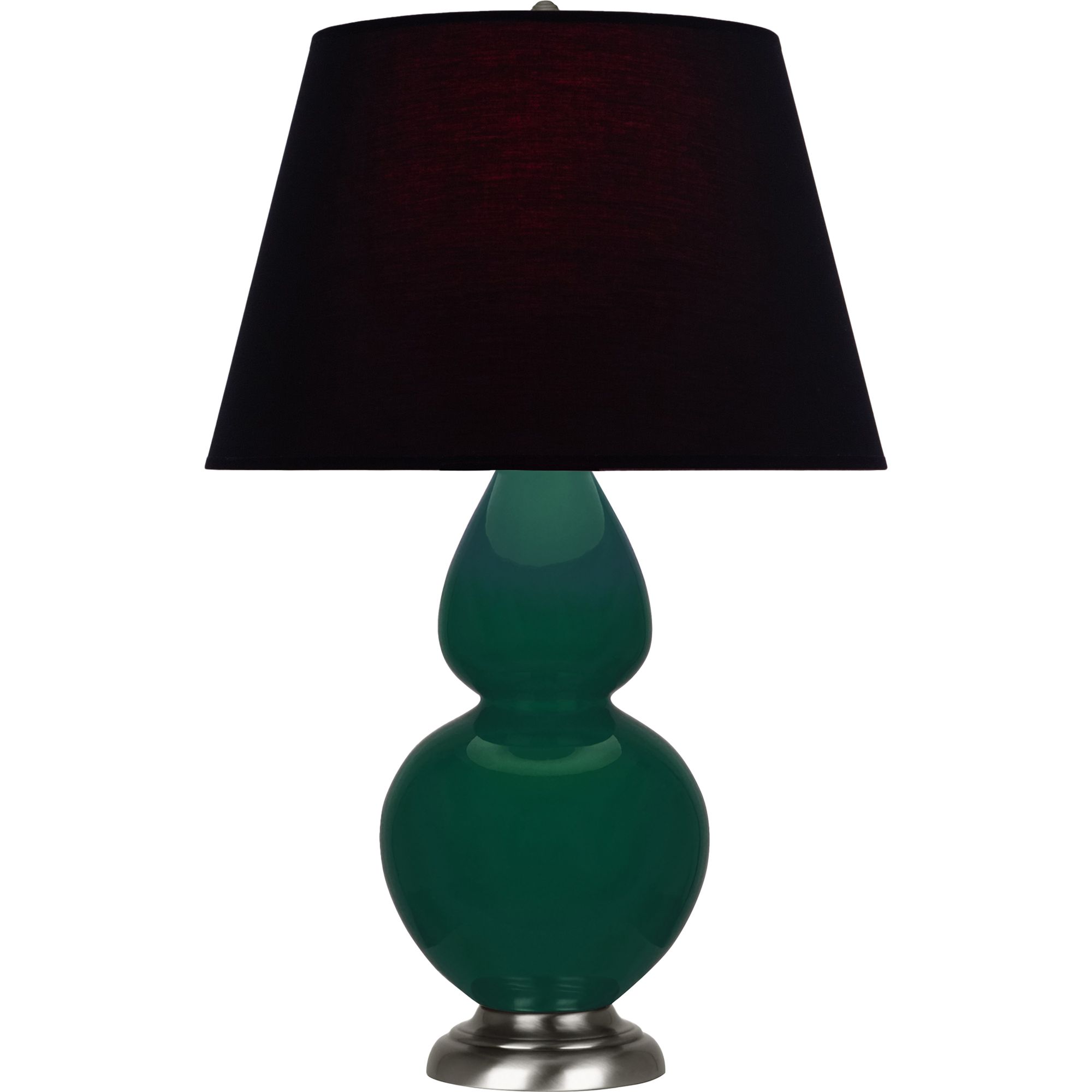 Image 2 Double Gourd 31"H Jungle & Silver Table Lamp w/ Ink & Rose Made to Order more views