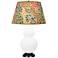 Double Gourd 31"H Matte Daisy And Bronze Lamp w/ Fall Floral Shade