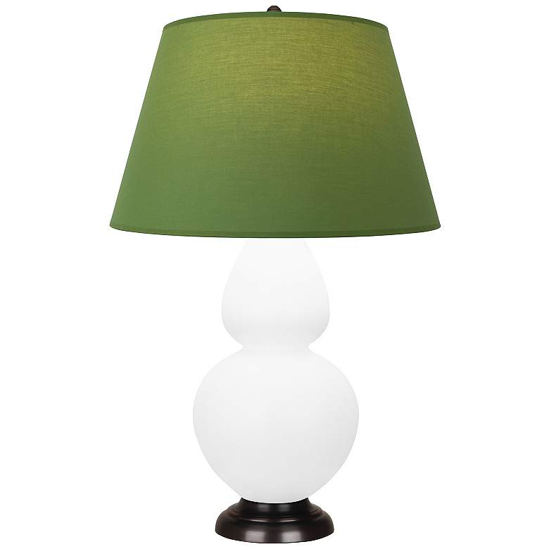 Image 1 Double Gourd 31"H Matte Daisy And Bronze Lamp w/ Tea And Taupe Shade