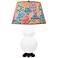 Double Gourd 31"H Matte Daisy And Bronze Table Lamp w/ Spring Shade