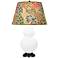 Double Gourd 31"H Matte Lily And Bronze Lamp w/ Fall Floral Shade