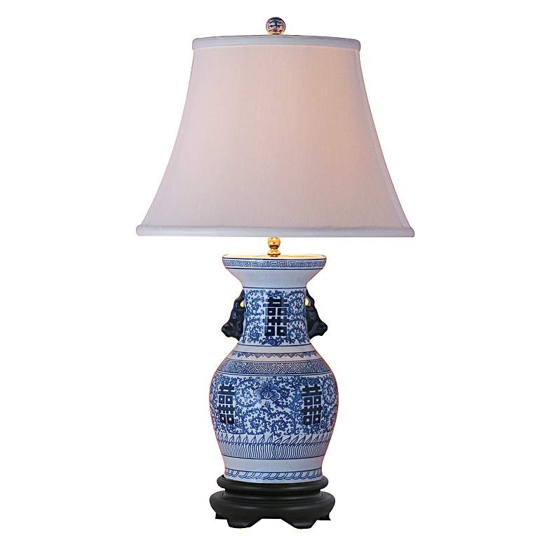 Image 1 Double Happiness Porcelain Vase Table Lamp