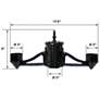 3_Double head bracket kit with 3" Fitter - Black more views