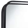 3_Double Radius Matte Black 24" x 36 1/4" Wall Mirror more views