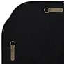 4_Double Radius Matte Black 24" x 36 1/4" Wall Mirror more views