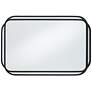 5_Double Radius Matte Black 24" x 36 1/4" Wall Mirror more views