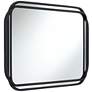 7_Double Radius Matte Black 24" x 36 1/4" Wall Mirror more views