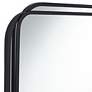 2_Double Radius Matte Black 24" x 36 1/4" Wall Mirrors Set of 2 more views