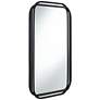 5_Double Radius Matte Black 24" x 36 1/4" Wall Mirrors Set of 2 more views