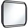 6_Double Radius Matte Black 24" x 36 1/4" Wall Mirrors Set of 2 more views