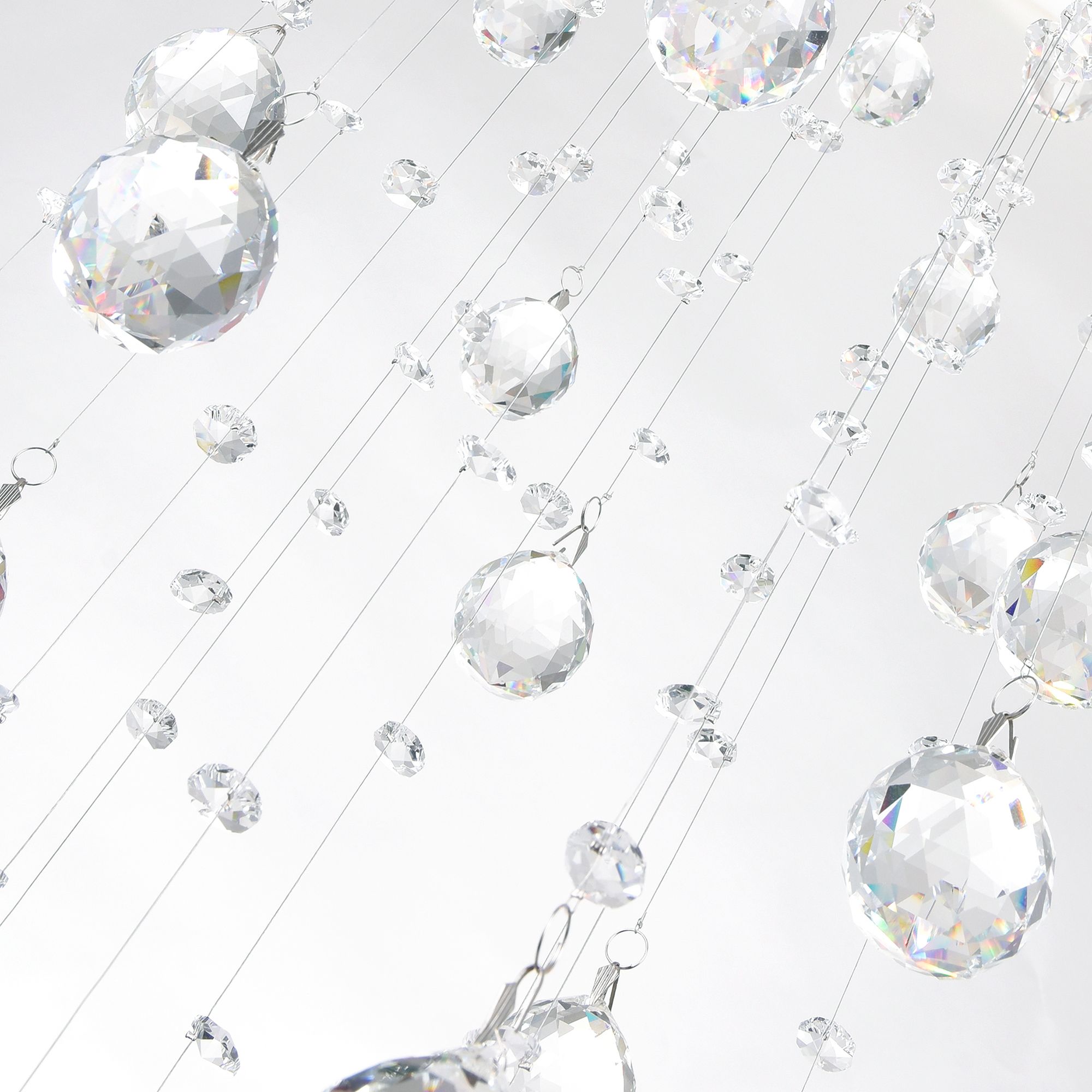 Image 3 Double Spiral 9 Light Flush Mount With Chrome Finish more views