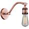 Double Swivel 11.5"High Antique Copper Finish Sconce