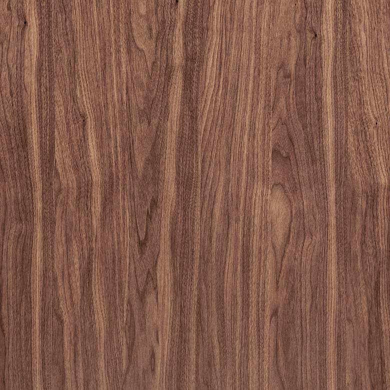 Image 4 Doug 47" Wide American Walnut Veneer Wood 1-Drawer Desk more views