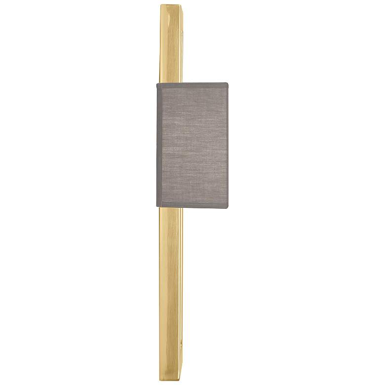 Image 3 Doughnut 22.5" High Antique Brass Wall Sconce With Smoke Gray Shade more views