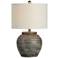 Douglas 22" Shades of Brown Ceramic Accent Table Lamp