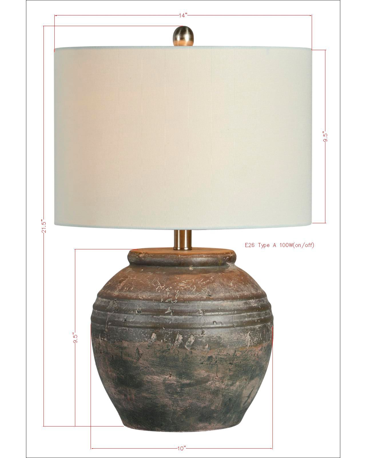 Image 4 Douglas 22" Shades of Brown Ceramic Accent Table Lamp more views