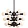 Douglas 25"W Bronze 18-Light Chandelier with White G25 Bulbs