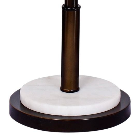 Image 3 Douglas Oil Rubbed Bronze Faux Telescope Metal Floor Lamp more views