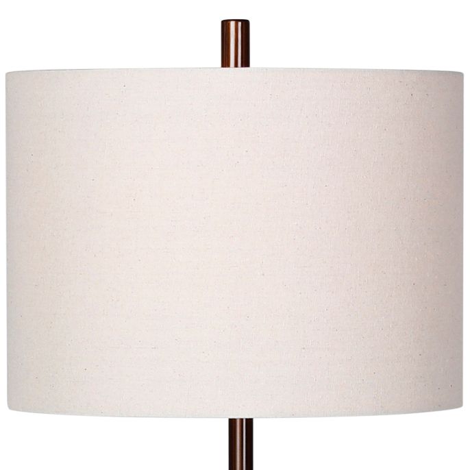 Image 4 Douglas Oil Rubbed Bronze Faux Telescope Metal Floor Lamp more views