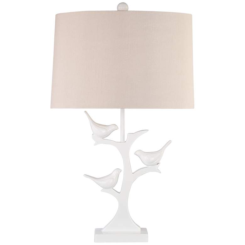 Image 1 Dove Trio White Finish Bird Table Lamp