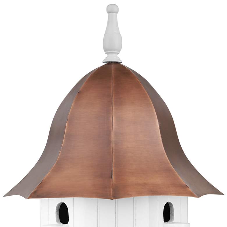 Image 2 Dovecote Manor Pure Copper Roof Bird House more views