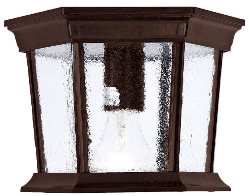 Dover 1-Light Burled Walnut Ceiling Light