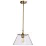 5_Dover; 1 Light; Medium Pendant; Vintage Brass with Clear Glass more views