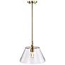 6_Dover; 1 Light; Medium Pendant; Vintage Brass with Clear Glass more views