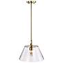 7_Dover; 1 Light; Medium Pendant; Vintage Brass with Clear Glass more views