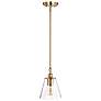 2_Dover; 1 Light; Small Pendant; Vintage Brass with Clear Glass more views