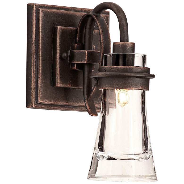 Image 2 Dover 10 1/2" High Antique Copper Wall Sconce