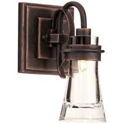Dover 10 1/2&quot; High Antique Copper Wall Sconce