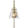 4_Dover 19" High Vintage Brass Clear Glass Wall Sconce more views