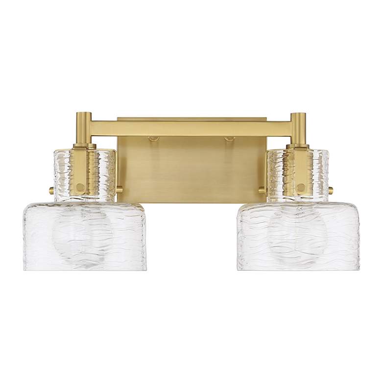 Image 2 Dover 2-Light Bathroom Vanity Light in Warm Brass more views