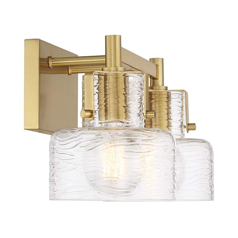 Image 5 Dover 2-Light Bathroom Vanity Light in Warm Brass more views
