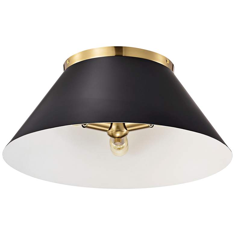 Image 3 Dover 20" Wide Vintage Brass 3-Light Ceiling Light