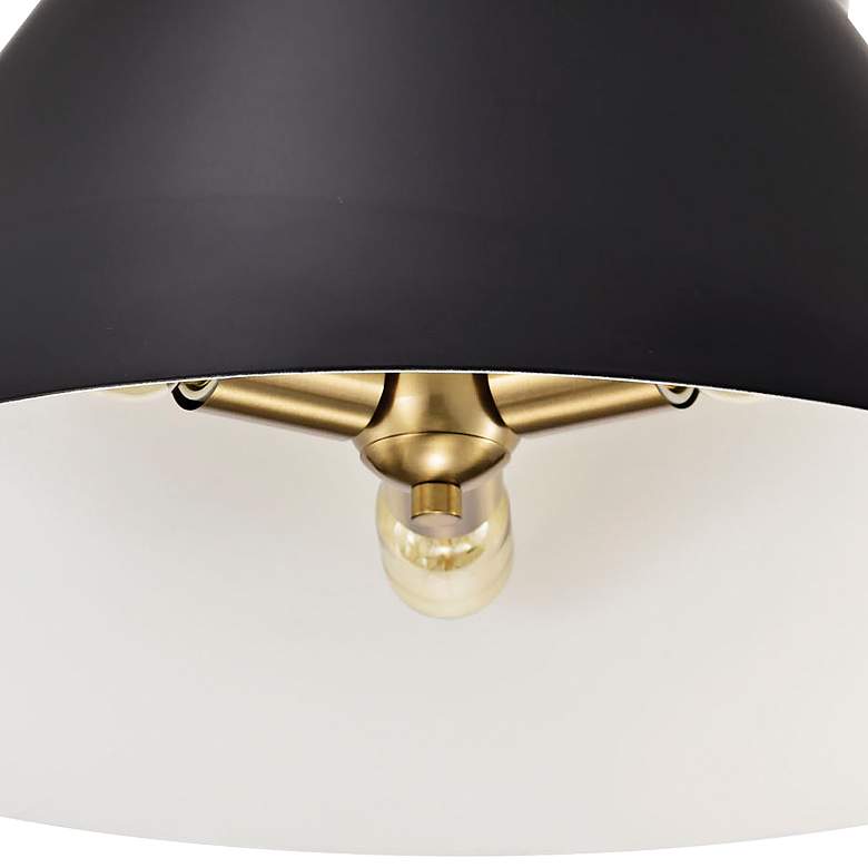 Image 4 Dover 20" Wide Vintage Brass 3-Light Ceiling Light more views