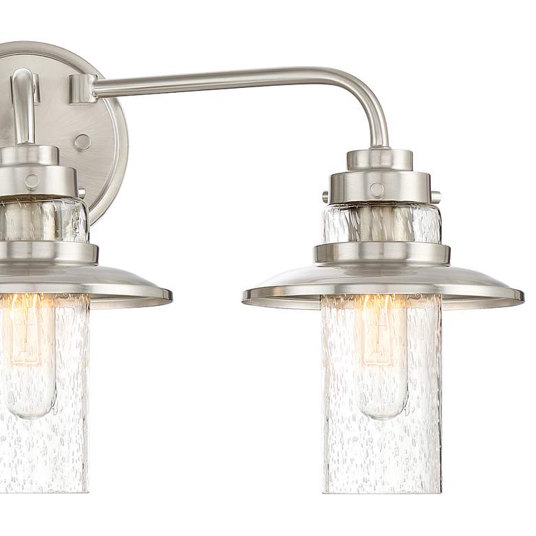 Image 3 Dover 22" Wide Satin Platinum 3-Light Bath Light more views