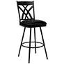 2_Dover 26" Ford Black Faux Leather Swivel Counter Stool