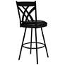 6_Dover 26" Ford Black Faux Leather Swivel Counter Stool more views