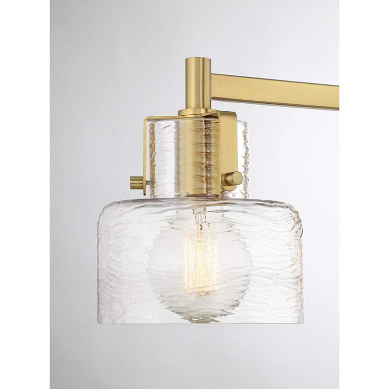 Image 6 Dover 3-Light Bathroom Vanity Light in Warm Brass more views