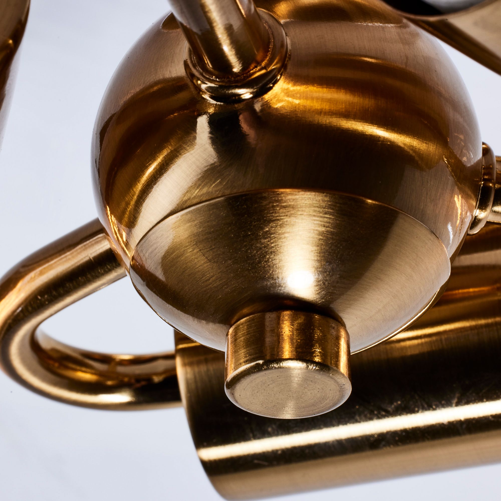 Image 6 Dover; 3 Light; Small Flush Mount; Vintage Brass with Clear Glass more views