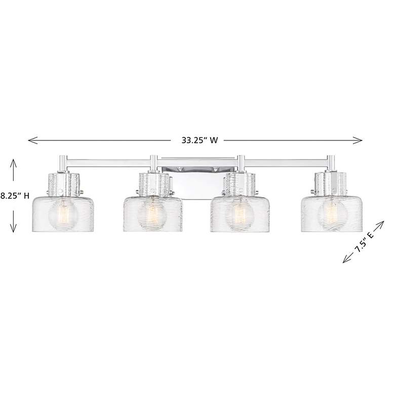 Image 6 Dover 4-Light Bathroom Vanity Light in Chrome more views